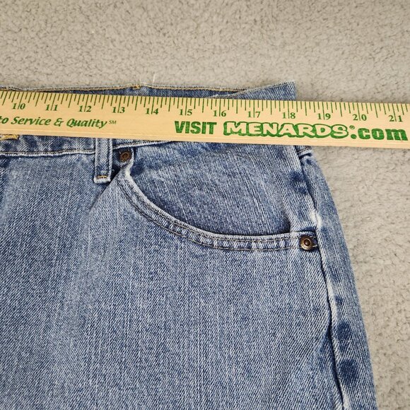 Mens 36x32 Blue Wrangler Jeans Regular Classic Denim Workwear Straight Leg Pants - Picture 5 of 8